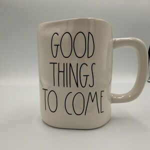 Rae Dunn "GOOD THINGS TO COME" Coffee Mug | Artisan Collection Magenta
